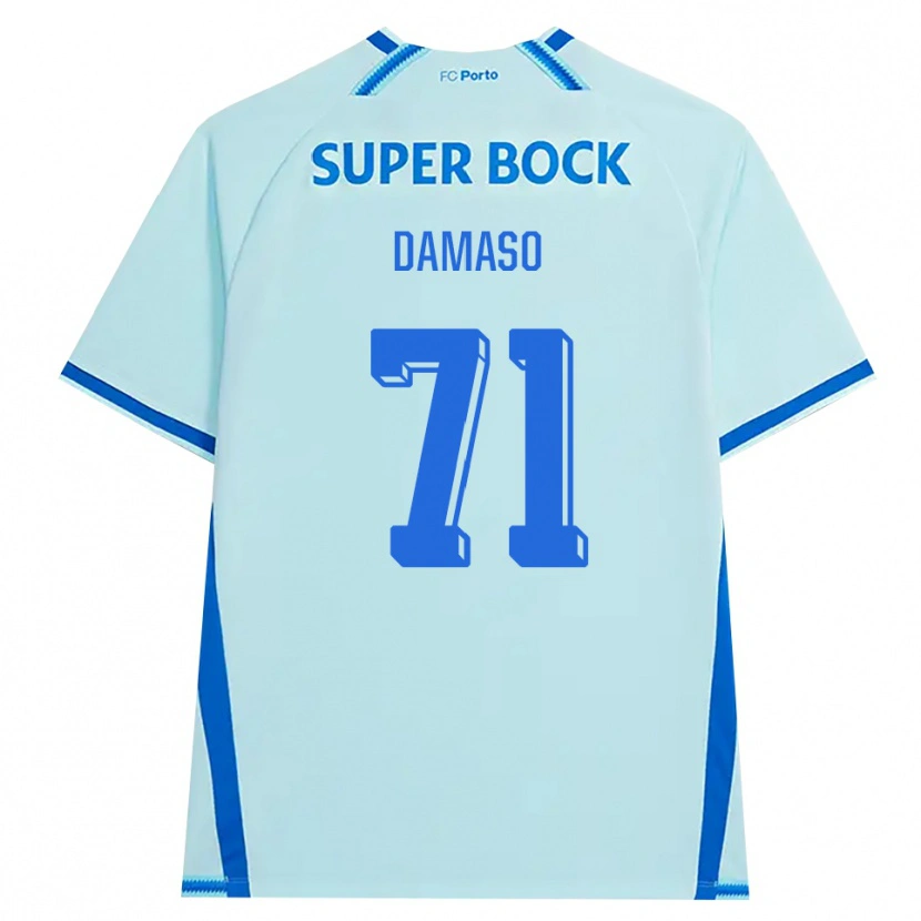 Danxen Dzieci Nico Damaso #71 Jasny Cyjan Niebieski Trzeci Komplet Koszulka 2026/27 Koszulki Klubowe