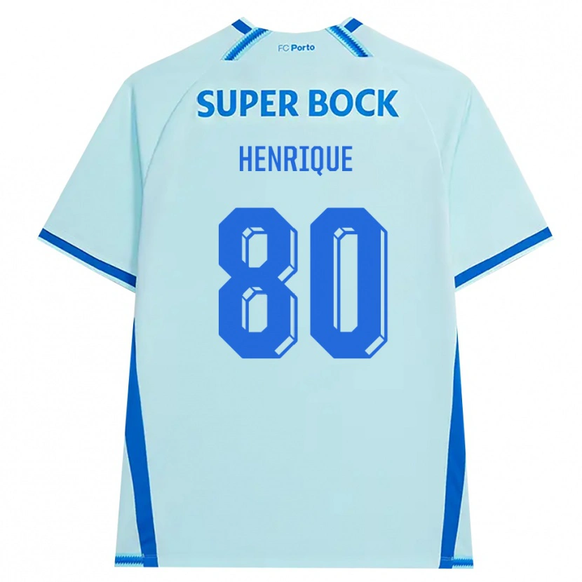 Danxen Dzieci Kaio Henrique #80 Jasny Cyjan Niebieski Trzeci Komplet Koszulka 2026/27 Koszulki Klubowe