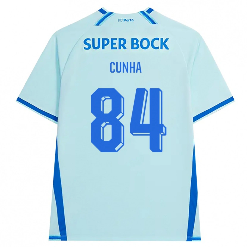 Danxen Dzieci Martim Cunha #84 Jasny Cyjan Niebieski Trzeci Komplet Koszulka 2026/27 Koszulki Klubowe