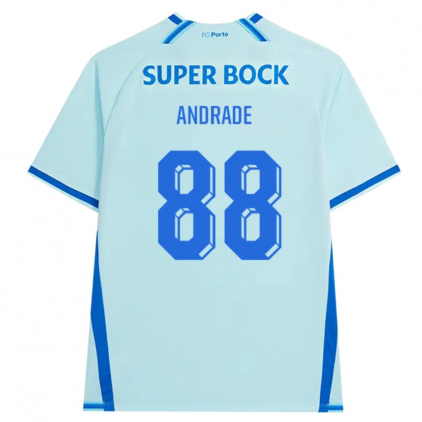 Danxen Dzieci Domingos Andrade #88 Jasny Cyjan Niebieski Trzeci Komplet Koszulka 2026/27 Koszulki Klubowe