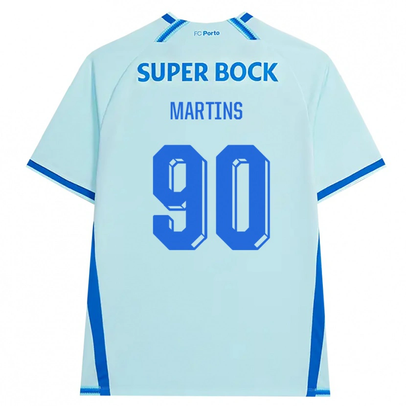 Danxen Dzieci Gil Martins #90 Jasny Cyjan Niebieski Trzeci Komplet Koszulka 2026/27 Koszulki Klubowe