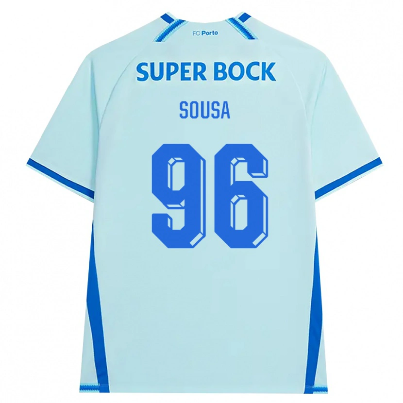 Danxen Dzieci Filipe Sousa #96 Jasny Cyjan Niebieski Trzeci Komplet Koszulka 2026/27 Koszulki Klubowe