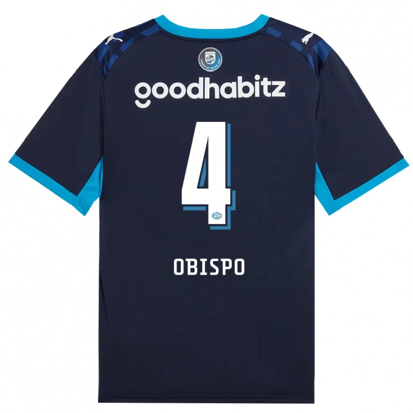 Danxen Dzieci Armando Obispo #4 Niebieski Królewski Niebieski Trzeci Komplet Koszulka 2026/27 Koszulki Klubowe