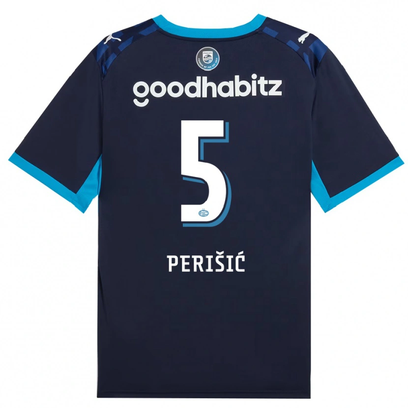 Danxen Dzieci Ivan Perišić #5 Niebieski Królewski Niebieski Trzeci Komplet Koszulka 2026/27 Koszulki Klubowe
