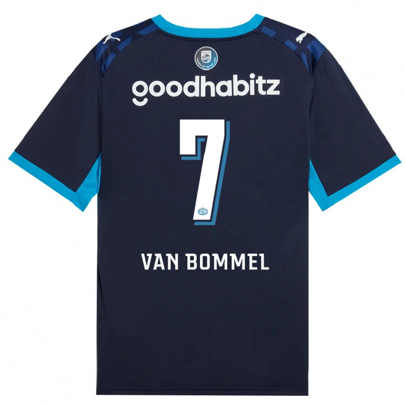 Danxen Dzieci Ruben Van Bommel #7 Niebieski Królewski Niebieski Trzeci Komplet Koszulka 2026/27 Koszulki Klubowe