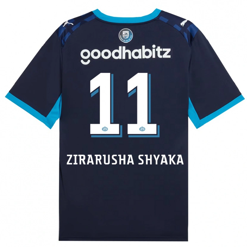 Danxen Dzieci David Zirarusha Shyaka #11 Niebieski Królewski Niebieski Trzeci Komplet Koszulka 2026/27 Koszulki Klubowe