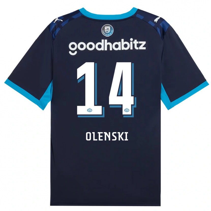 Danxen Dzieci Rayjen Olenski #14 Niebieski Królewski Niebieski Trzeci Komplet Koszulka 2026/27 Koszulki Klubowe