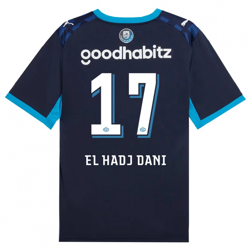 Danxen Dzieci Soudais El Hadj Dani #17 Niebieski Królewski Niebieski Trzeci Komplet Koszulka 2026/27 Koszulki Klubowe