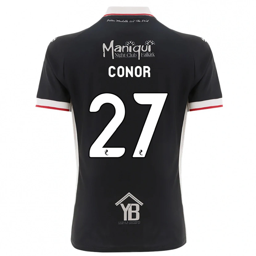 Danxen Dzieci Conor Mcleod #27 Czarny Biały Czerwony Domowa Koszulka 2026/27 Koszulki Klubowe