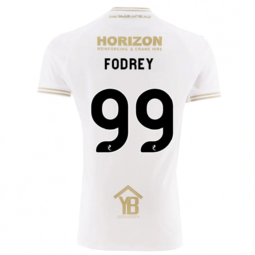 Danxen Męski Cj Fodrey #99 Pszeniczny Biały Wyjazdowa Koszulka 2026/27 Koszulki Klubowe