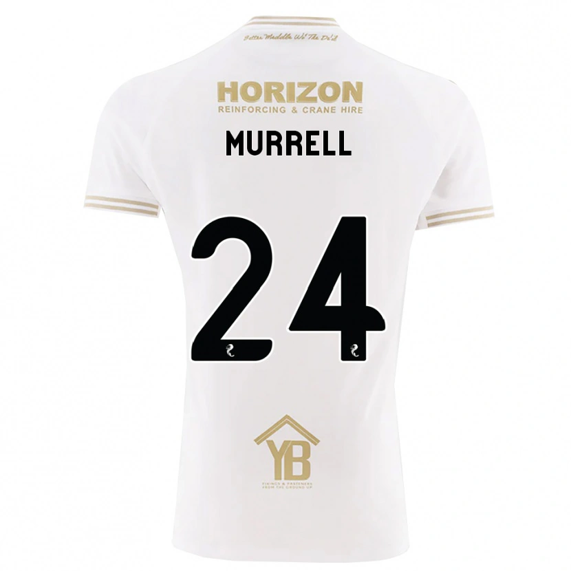Danxen Męski Jacob Murrell #24 Pszeniczny Biały Wyjazdowa Koszulka 2026/27 Koszulki Klubowe