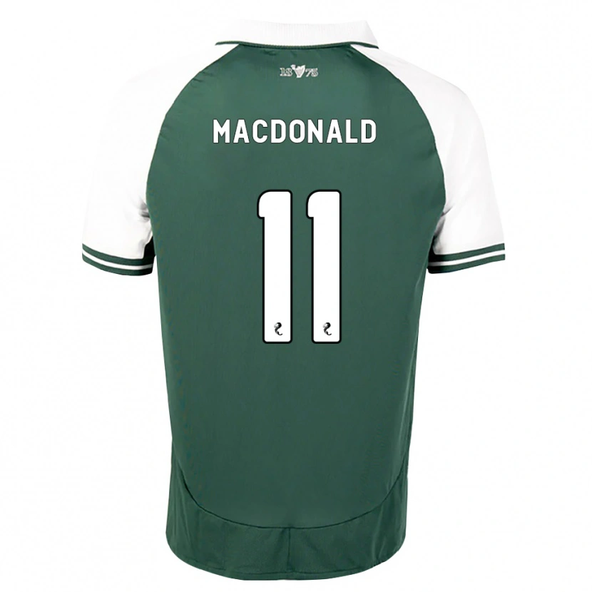 Danxen Męski Callum Macdonald #11 Zielony Morze Biały Domowa Koszulka 2026/27 Koszulki Klubowe