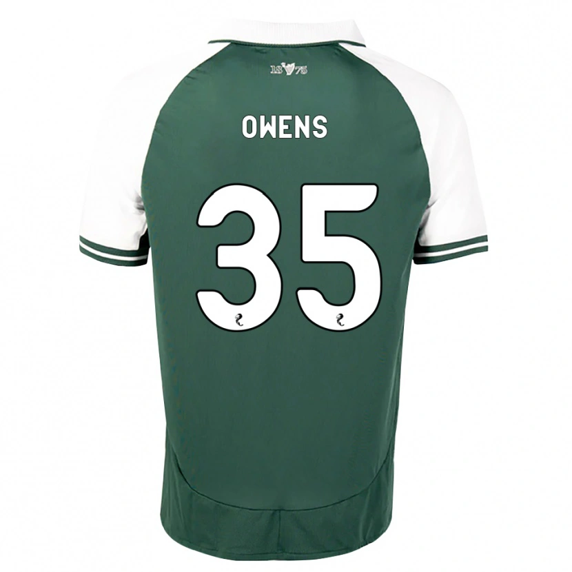 Danxen Męski Freddie Owens #35 Zielony Morze Biały Domowa Koszulka 2026/27 Koszulki Klubowe