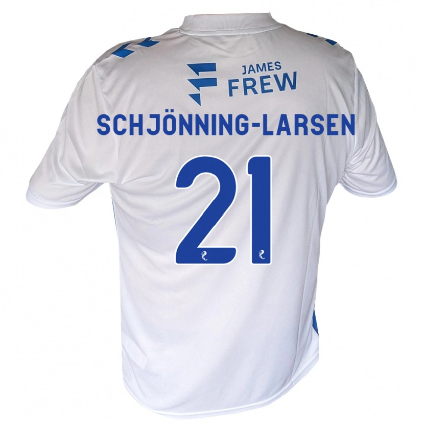 Danxen Męski Michael Schjönning-Larsen #21 Królewski Niebieski Biały Domowa Koszulka 2026/27 Koszulki Klubowe