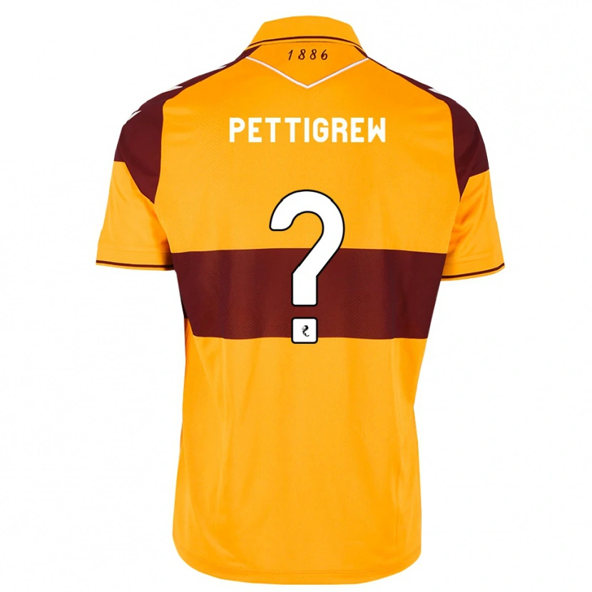 Danxen Męski Matthew Pettigrew #0 Bordowy Pomarańczowy Domowa Koszulka 2026/27 Koszulki Klubowe
