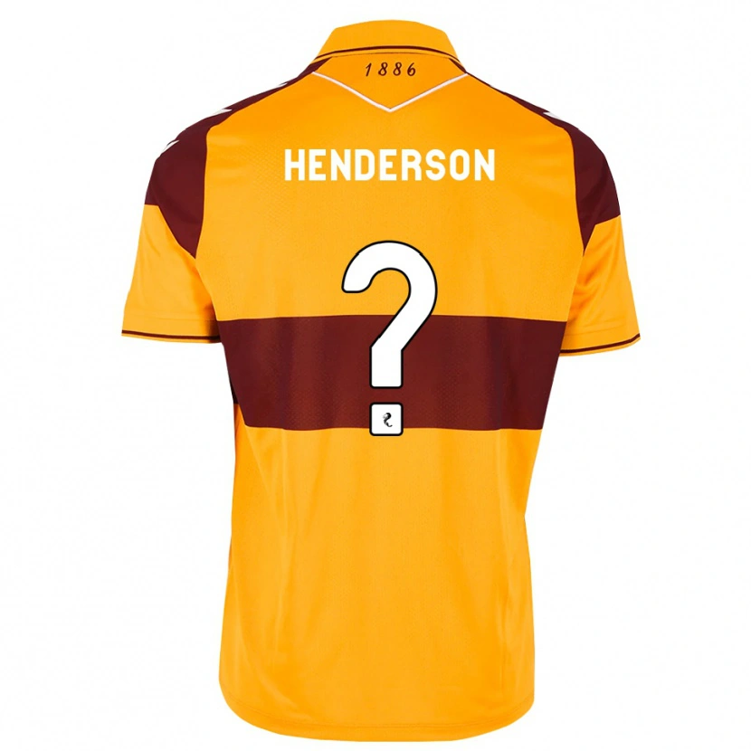 Danxen Męski Jude Henderson #0 Bordowy Pomarańczowy Domowa Koszulka 2026/27 Koszulki Klubowe