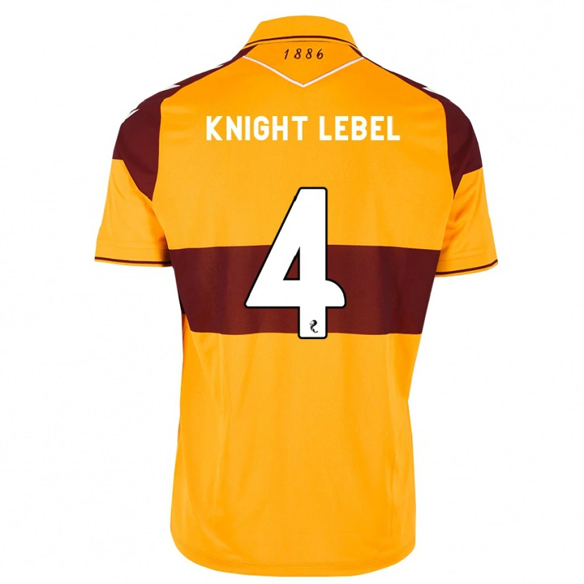Danxen Męski Jamie Knight-Lebel #4 Bordowy Pomarańczowy Domowa Koszulka 2026/27 Koszulki Klubowe