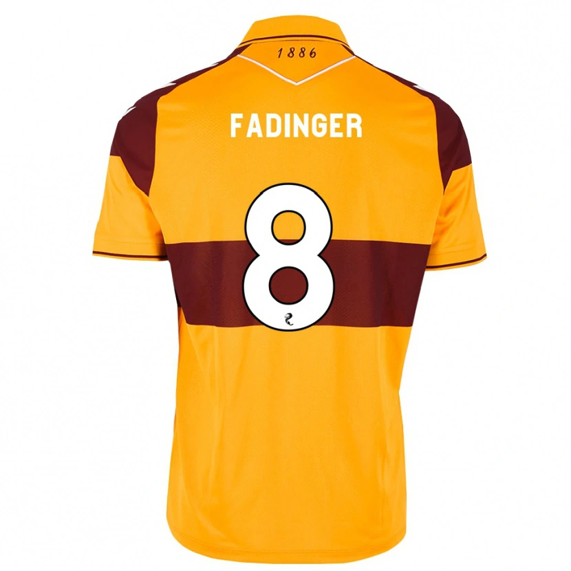 Danxen Męski Lukas Fadinger #8 Bordowy Pomarańczowy Domowa Koszulka 2026/27 Koszulki Klubowe