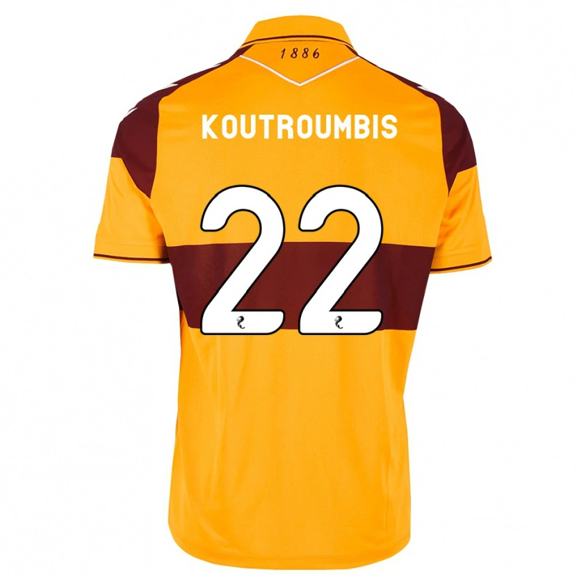 Danxen Męski John Koutroumbis #22 Bordowy Pomarańczowy Domowa Koszulka 2026/27 Koszulki Klubowe