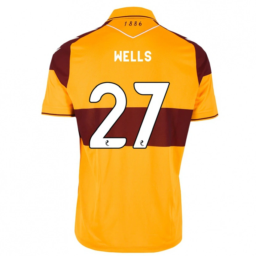 Danxen Męski Dylan Wells #27 Bordowy Pomarańczowy Domowa Koszulka 2026/27 Koszulki Klubowe