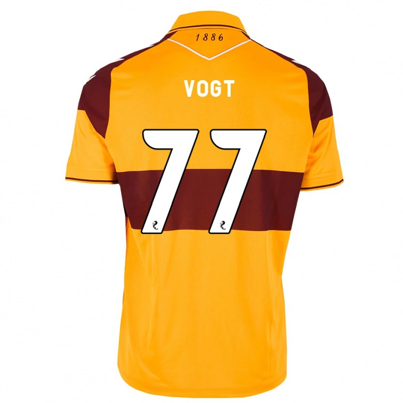 Danxen Męski Willy Vogt #77 Bordowy Pomarańczowy Domowa Koszulka 2026/27 Koszulki Klubowe