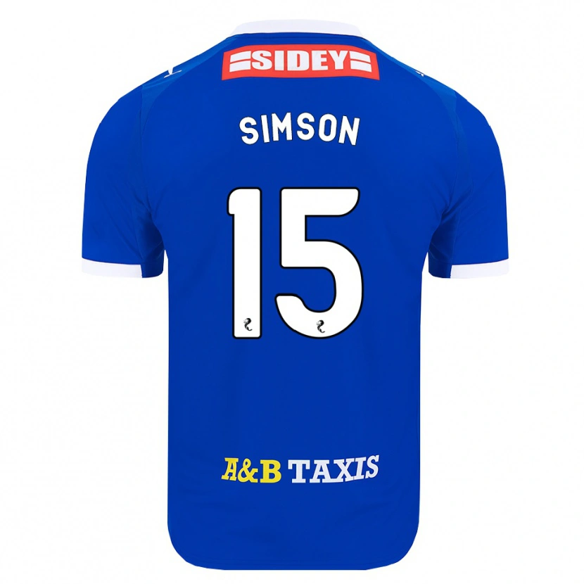 Danxen Męski Steffi Simson #15 Niebieski Czerwony Żółty Domowa Koszulka 2026/27 Koszulki Klubowe