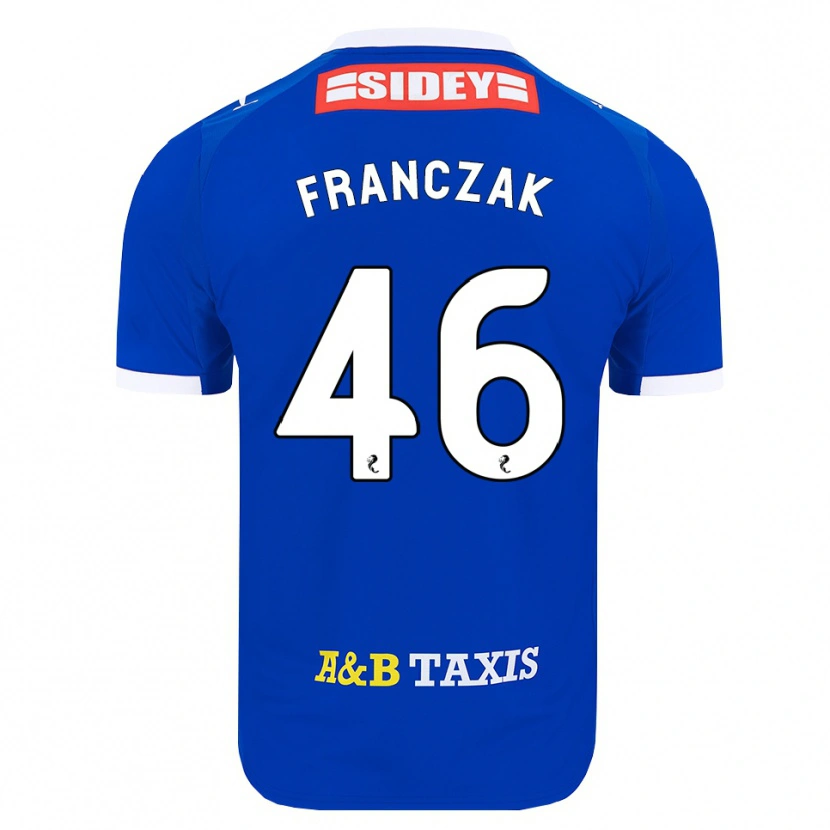 Danxen Męski Franciszek Franczak #46 Niebieski Czerwony Żółty Domowa Koszulka 2026/27 Koszulki Klubowe