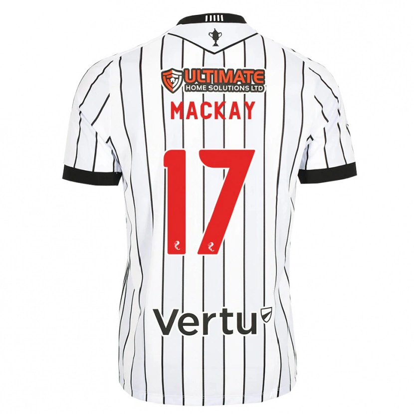 Danxen Męski Rory Mackay #17 Biały Czarny Czerwony Domowa Koszulka 2026/27 Koszulki Klubowe