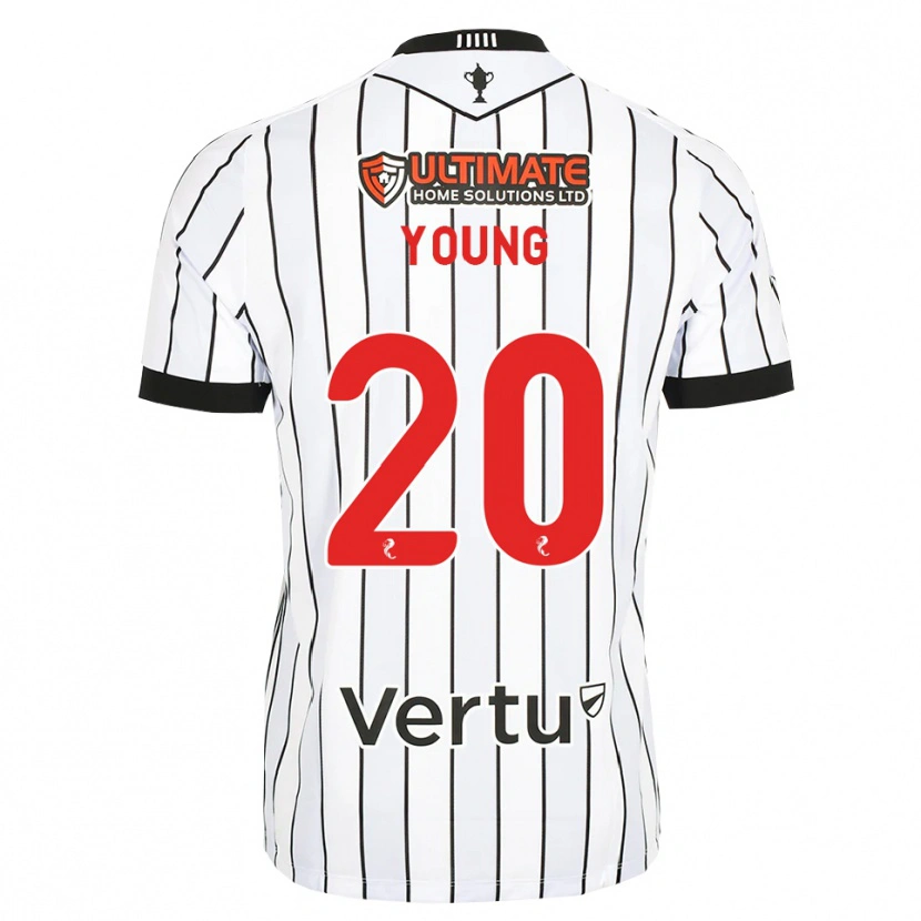Danxen Męski Jake Young #20 Biały Czarny Czerwony Domowa Koszulka 2026/27 Koszulki Klubowe