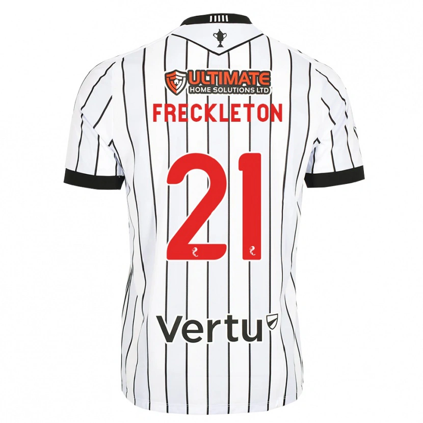 Danxen Męski Miguel Freckleton #21 Biały Czarny Czerwony Domowa Koszulka 2026/27 Koszulki Klubowe