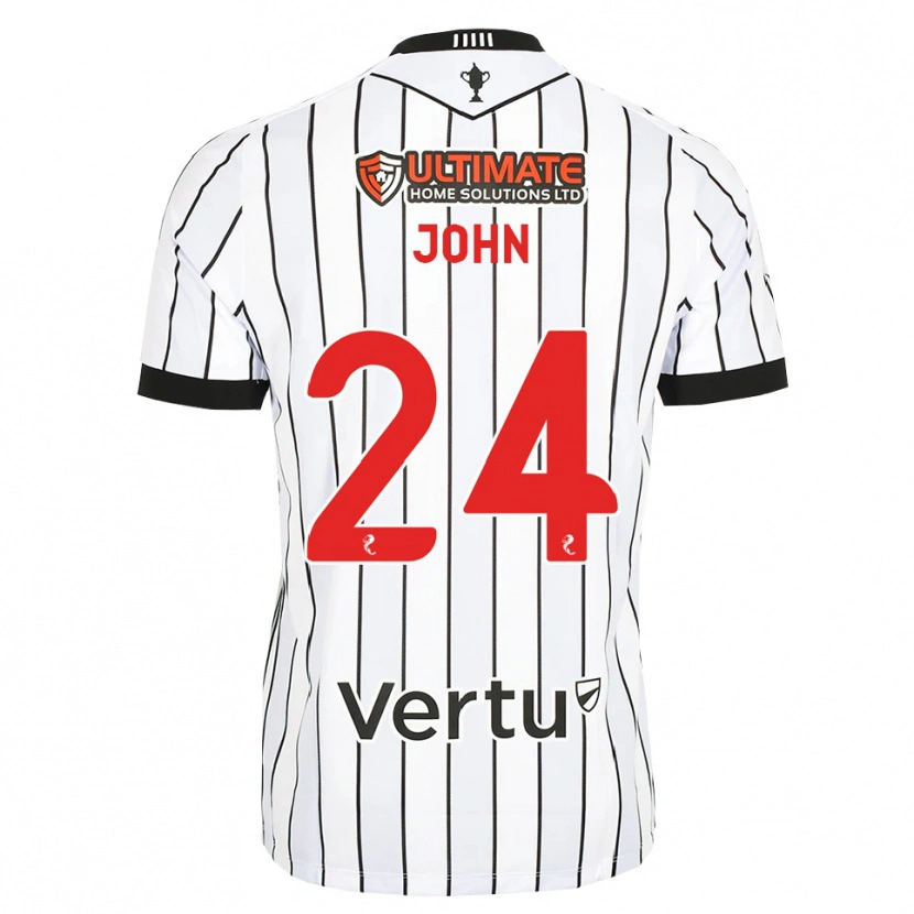 Danxen Męski Declan John #24 Biały Czarny Czerwony Domowa Koszulka 2026/27 Koszulki Klubowe