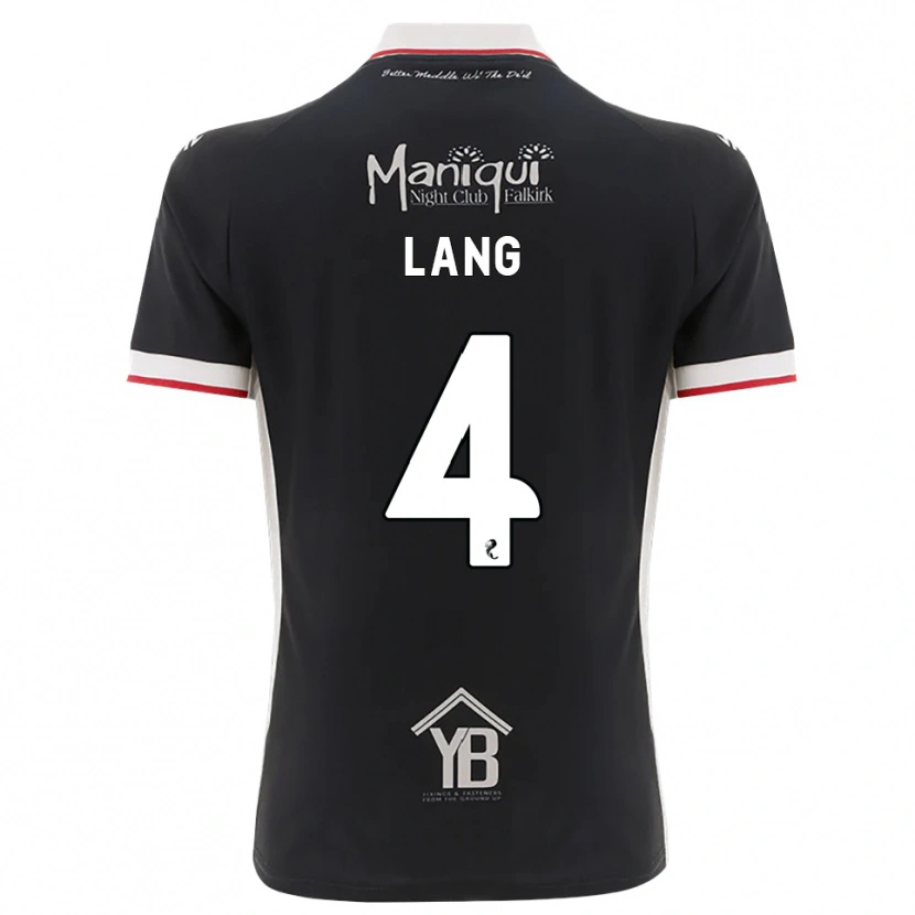 Danxen Męski Tom Lang #4 Czarny Biały Czerwony Domowa Koszulka 2026/27 Koszulki Klubowe
