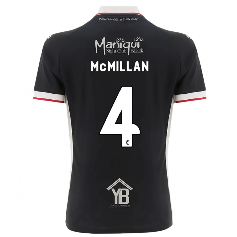 Danxen Męski Jack Mcmillan #4 Czarny Biały Czerwony Domowa Koszulka 2026/27 Koszulki Klubowe
