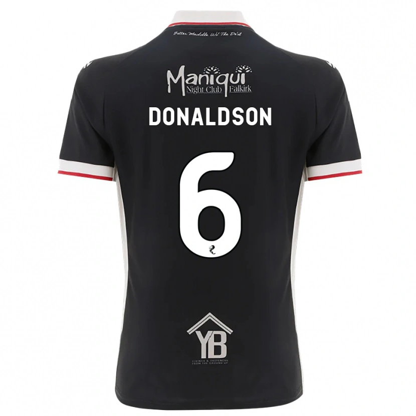 Danxen Męski Coll Donaldson #6 Czarny Biały Czerwony Domowa Koszulka 2026/27 Koszulki Klubowe