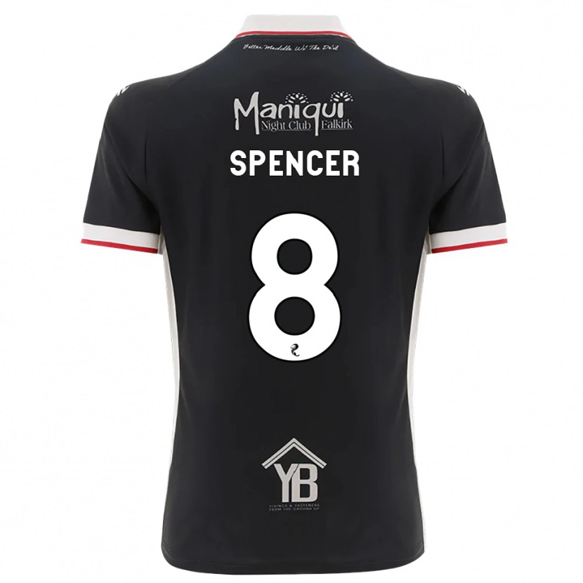Danxen Męski Brad Spencer #8 Czarny Biały Czerwony Domowa Koszulka 2026/27 Koszulki Klubowe