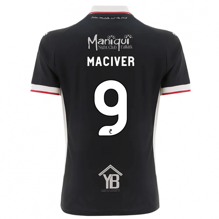 Danxen Męski Ross Maciver #9 Czarny Biały Czerwony Domowa Koszulka 2026/27 Koszulki Klubowe