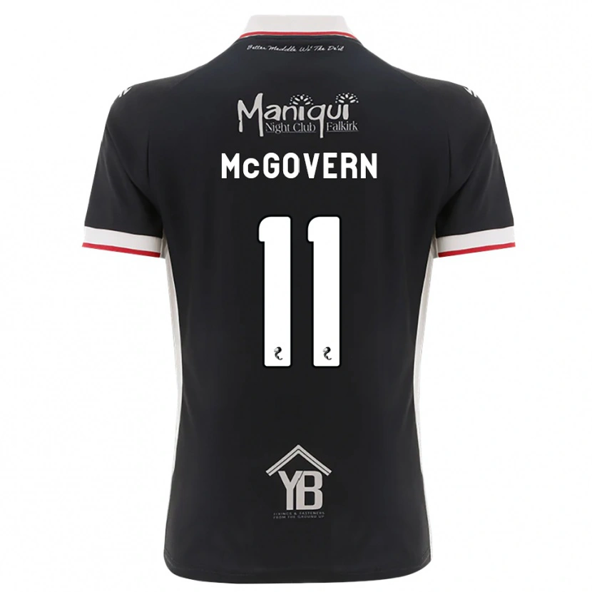 Danxen Męski Paul Mcgovern #11 Czarny Biały Czerwony Domowa Koszulka 2026/27 Koszulki Klubowe