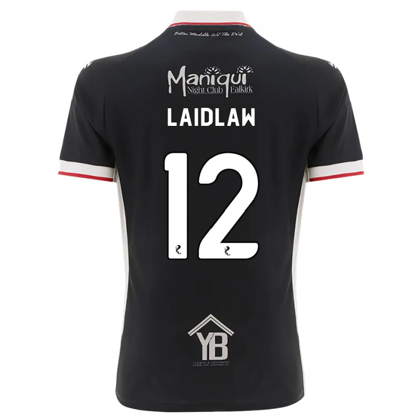 Danxen Męski Ethan Laidlaw #12 Czarny Biały Czerwony Domowa Koszulka 2026/27 Koszulki Klubowe