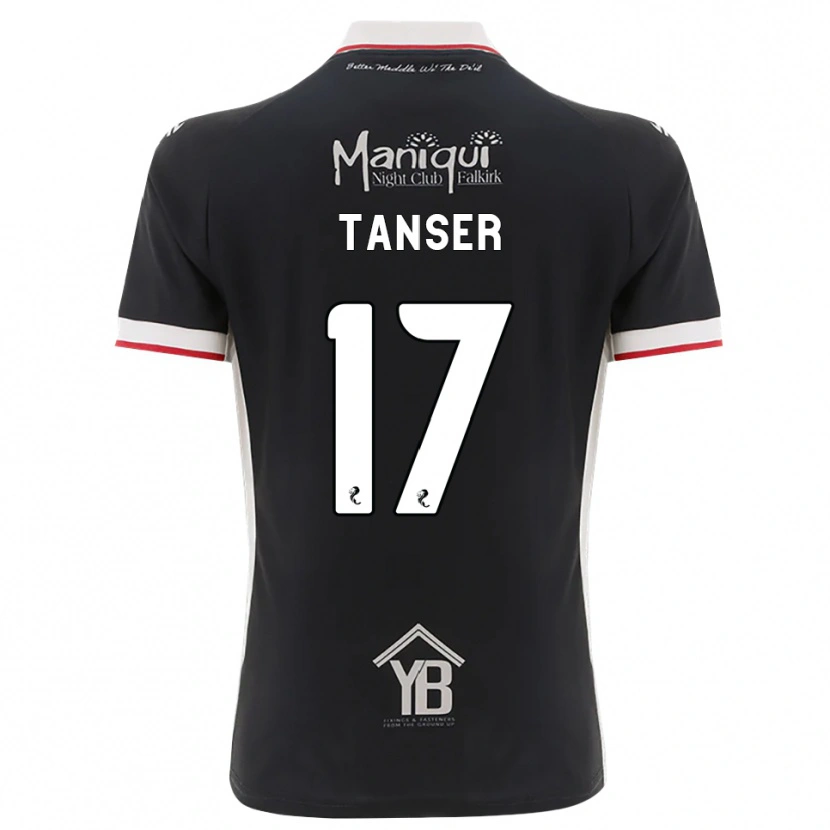 Danxen Męski Scott Tanser #17 Czarny Biały Czerwony Domowa Koszulka 2026/27 Koszulki Klubowe