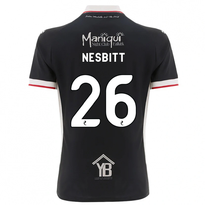 Danxen Męski Aidan Nesbitt #26 Czarny Biały Czerwony Domowa Koszulka 2026/27 Koszulki Klubowe