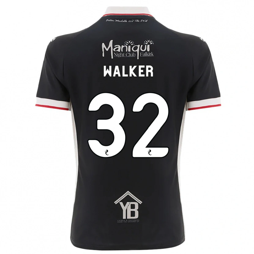 Danxen Męski Rhys Walker #32 Czarny Biały Czerwony Domowa Koszulka 2026/27 Koszulki Klubowe