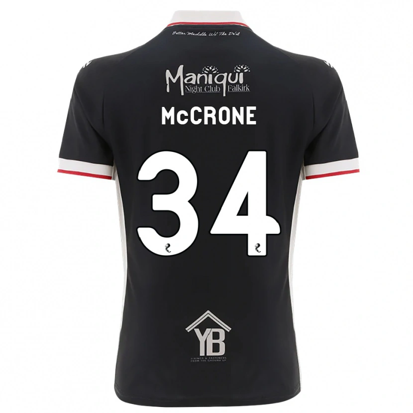 Danxen Męski Caelan Mccrone #34 Czarny Biały Czerwony Domowa Koszulka 2026/27 Koszulki Klubowe