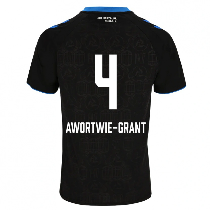 Danxen Męski Nyamekye Awortwie-Grant #4 Czarny Biały Czerwony Domowa Koszulka 2026/27 Koszulki Klubowe