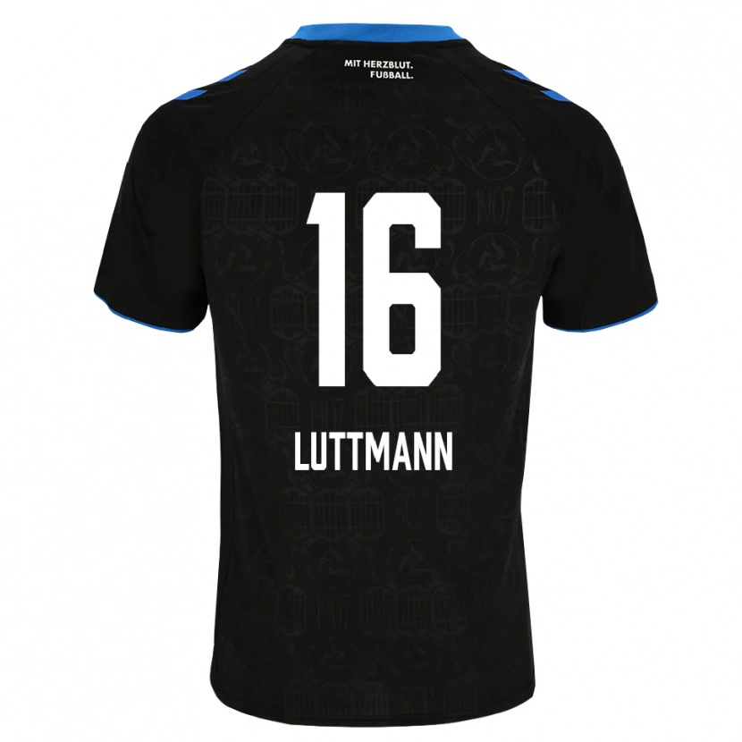 Danxen Męski Magnus Luttmann #16 Czarny Biały Czerwony Domowa Koszulka 2026/27 Koszulki Klubowe