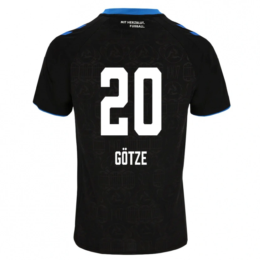 Danxen Męski Felix Götze #20 Czarny Biały Czerwony Domowa Koszulka 2026/27 Koszulki Klubowe