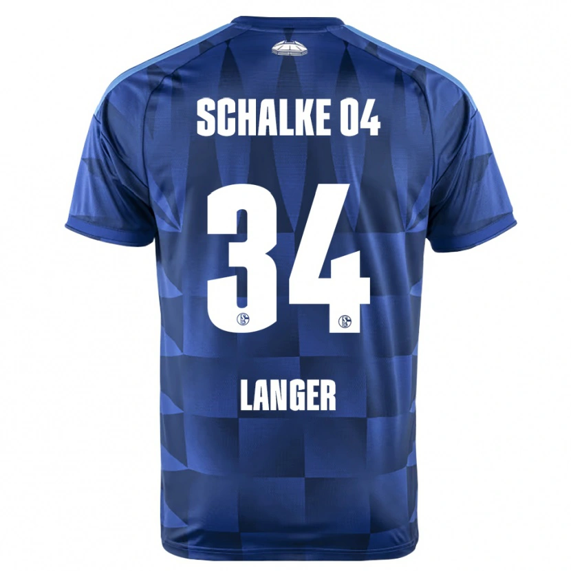 Danxen Męski Michael Langer #34 Ciemnoniebieski Żółty Biały Domowa Koszulka 2026/27 Koszulki Klubowe