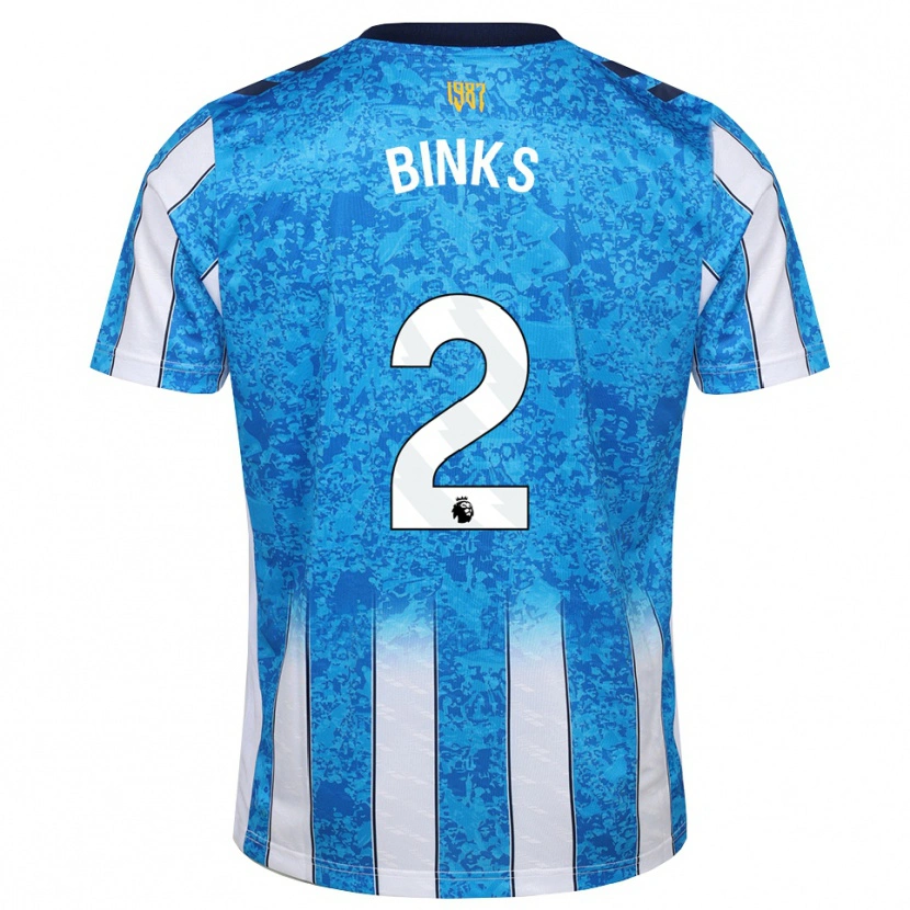 Danxen Męski Luis Binks #2 Biały Niebieski Pomarańczowy Domowa Koszulka 2026/27 Koszulki Klubowe