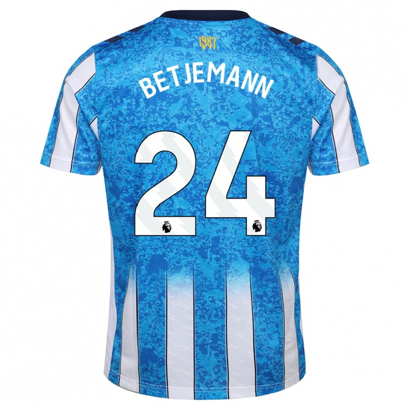 Danxen Męski Elliot Betjemann #24 Biały Niebieski Pomarańczowy Domowa Koszulka 2026/27 Koszulki Klubowe