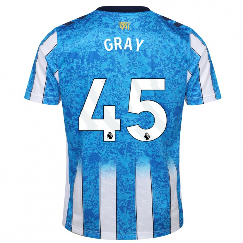 Danxen Męski Harrison Gray #45 Biały Niebieski Pomarańczowy Domowa Koszulka 2026/27 Koszulki Klubowe