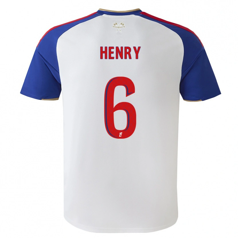 Danxen Męski Amandine Henry #6 Królewski Niebieski Czerwony Biały Domowa Koszulka 2026/27 Koszulki Klubowe